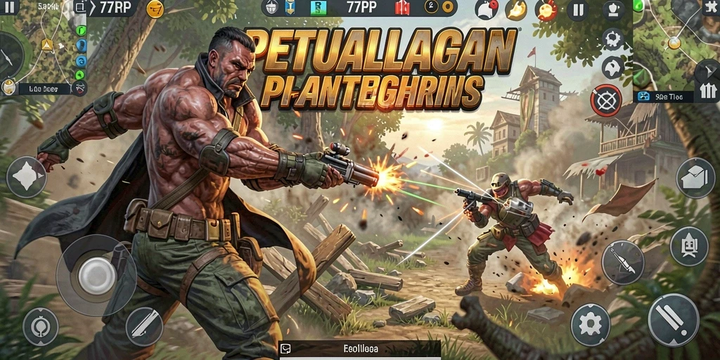 Gameplay seru dan dinamis dalam 77RP yang penuh aksi.