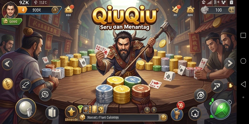 Screenshot gameplay QiuQiu dari 9ZK yang seru dan kompetitif.