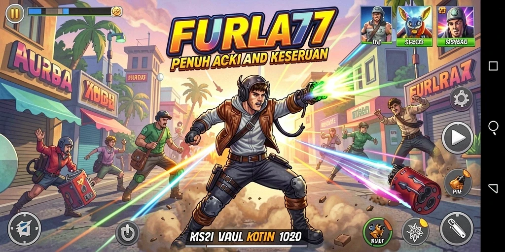 Tampilan gameplay menarik dari FURLA77 dengan berbagai tantangan.