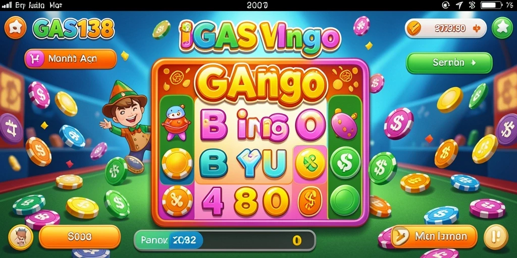 Tampilan gameplay seru dalam GAS138 dengan suasana Bingo yang menyenangkan.