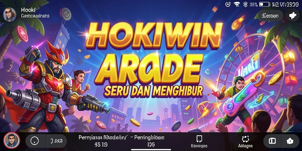 Screenshot HOKIWIN menampilkan gameplay Arcade yang mendebarkan.