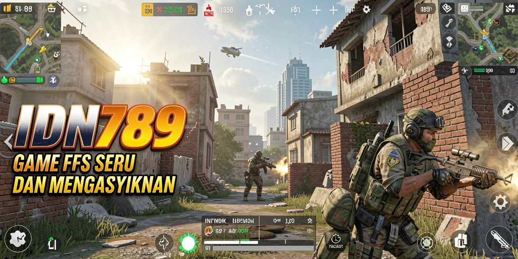 Screenshot gameplay IDN789 menampilkan aksi tembak-menembak yang seru.