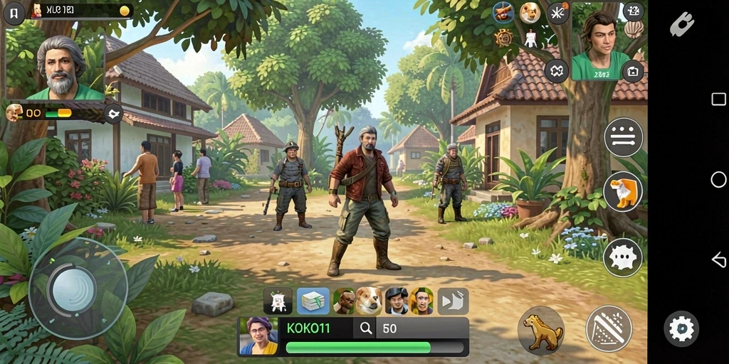 Tampilan gameplay KOKO11 yang menarik dan interaktif di dunia virtual.