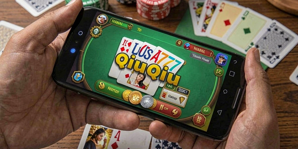 Tampilan utama gameplay QiuQiu yang menarik dan seru.