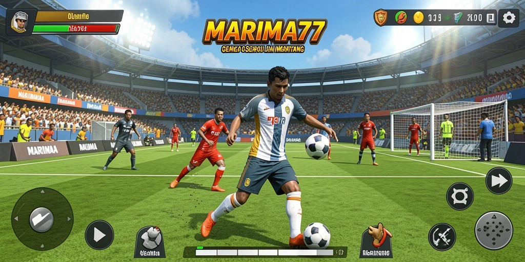 Tampilan gameplay seru dari MARIMA77 dengan grafik yang menarik.