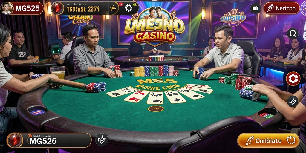 Tampilan gameplay Live Casino yang mendebarkan dan interaktif.