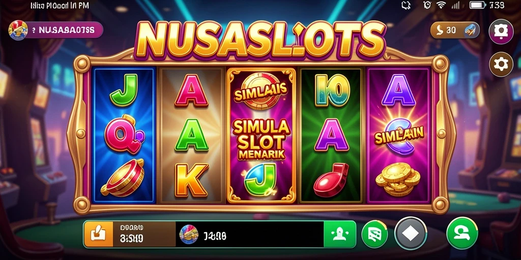Screenshot NUSASLOTS menampilkan gameplay yang seru dan interaktif.