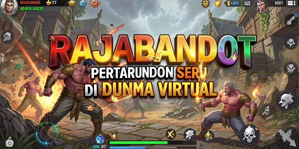 Gameplay seru RAJABANDOT dengan karakter bertarung yang kuat.