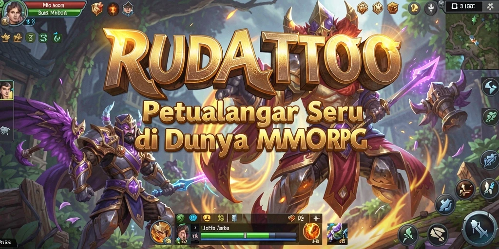 Gameplay seru RUDALTOTO dalam dunia MMORPG yang luas.