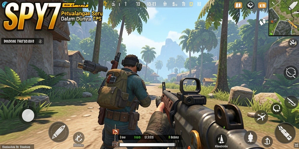 Screenshot gameplay TPS di SPY77 dengan aksi mendebarkan.