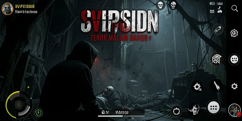 Tampilan gameplay yang menyeramkan dan menegangkan dari SVIPSIDN.