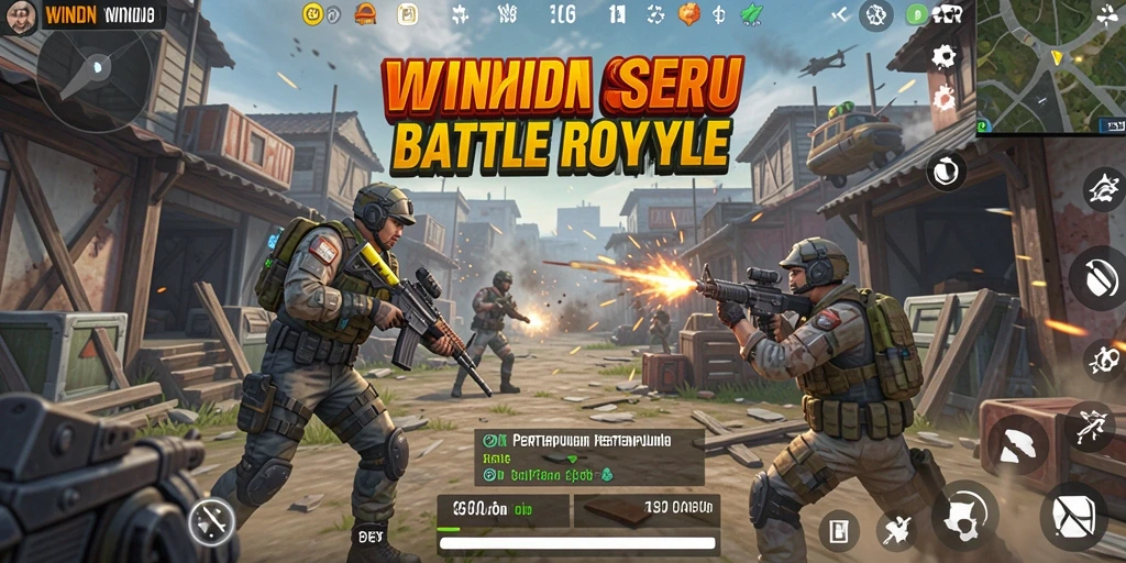 Gameplay mendebarkan dalam pertarungan Battle Royale WINIDN.