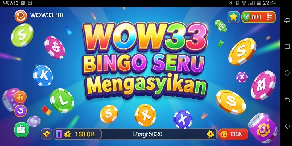 Tampilan gameplay Bingo yang seru dan interaktif di WOW33.