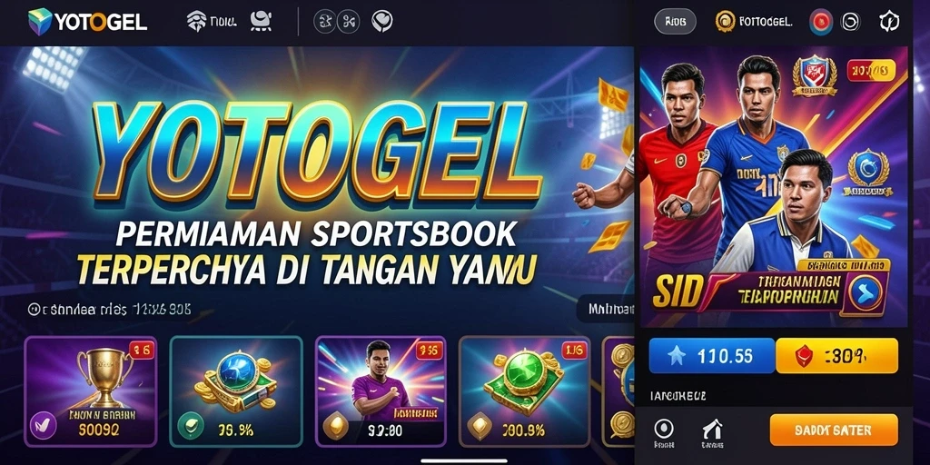 Tampilan gameplay menarik dari aplikasi YOTOGEL untuk taruhan olahraga.
